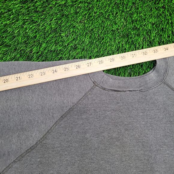 Vintage Georgia-Tech Sweatshirt Womens M/L 25x23 Baggy Crop Faded - Picture 3 of 13